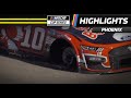 Aric Almirola loses a wheel after contact with the wall at Phoenix