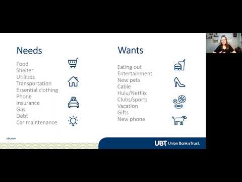 Budgeting: Needs vs. Wants