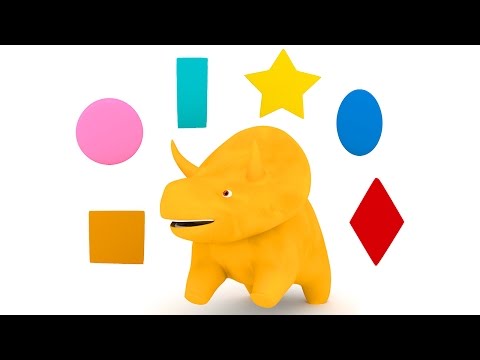 Lerne  Formen mit Dino dem Dinosaurier | Lehrreiche Cartoons für Kinder