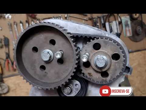 ponto correia dentada gol Power 1.0 16 valvula  com duas correias