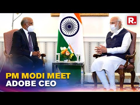 PM Modi Meets Adobe CEO; Investment In Innovation & Artificial Intelligence Discussed