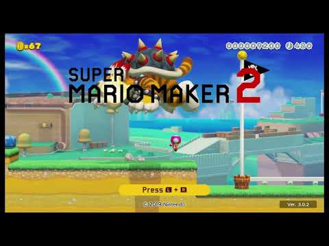 Super Mario Maker 2 - Title Screen "SM3DW - Ground" with 480s