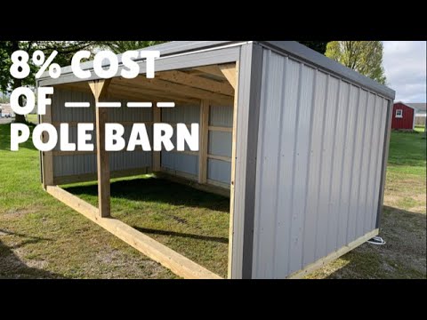 Livestock Shed for 8% of the Cost of a Pole Barn - (No Property Taxes)