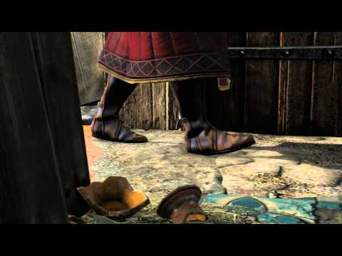 The Witcher 3 - The Isle of Mists: Bring Gaspard To The Hut & Dialogue, Geralt Holds Ciri Cutscene