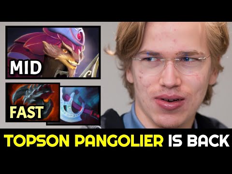 TOPSON MID Pangolier with Fast Satanic & Manta Build Dota 2