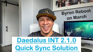 Cardano Daedalus Wallet INT Reward 2.1.0 SYNC Uptime SOLUTION