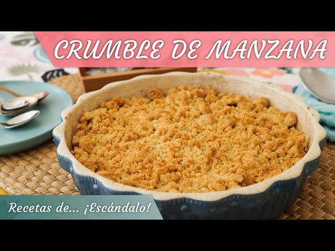 CRUMBLE DE MANZANA o APPLE CRISP, un postre con un aroma maravilloso