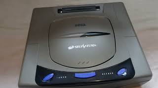 A Japanese Sega Saturn is here! (Gray Japanese Sega Saturn Lookview)