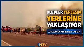 Antalya Kumluca'da Alevler Kontrolden Çıktı, Yerleşim Yerlerine İlerli