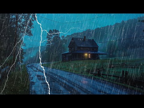 Sleep Deeply in 3 Minutes with Loud Rain and Thunder – Relaxing Sound All Night Long