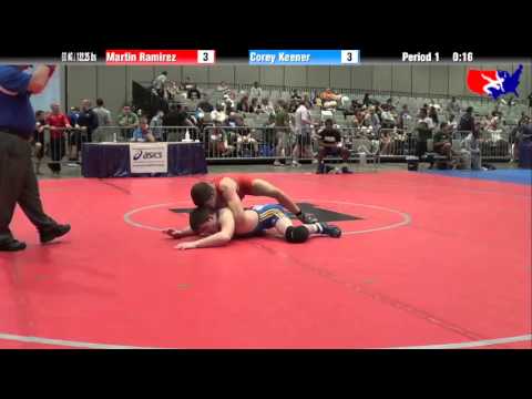 Martin Ramirez vs. Corey Keener at 2013 Junior Nationals - FILA - FS