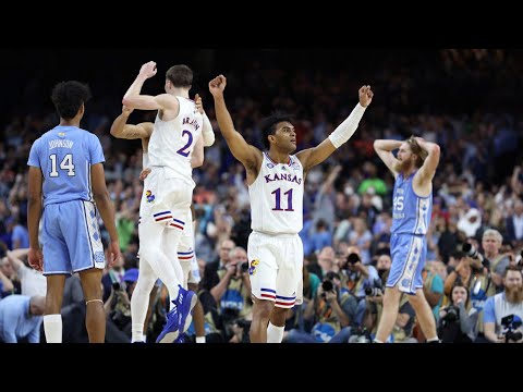 Full final 3 minutes from Kansas' comeback title over UNC