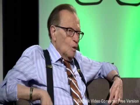 the great LARRY KING gets interviewed  MUST WATCH!