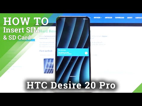 How to Insert SIM and SD Card to HTC Desire 20 Pro – Input SIM and SD Cards