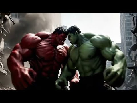 PERTARUNGAN SENGIT HULK MERAH VS HULK HIJAU. SIAPAKAH YG AKAN MENANG?? 