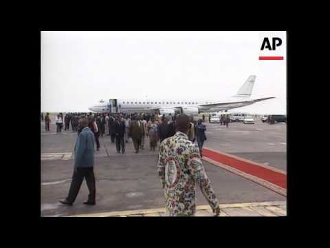 Zaire - President Mobutu returns