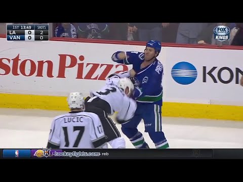 Brayden McNabb vs Brandon Prust Dec 28, 2015