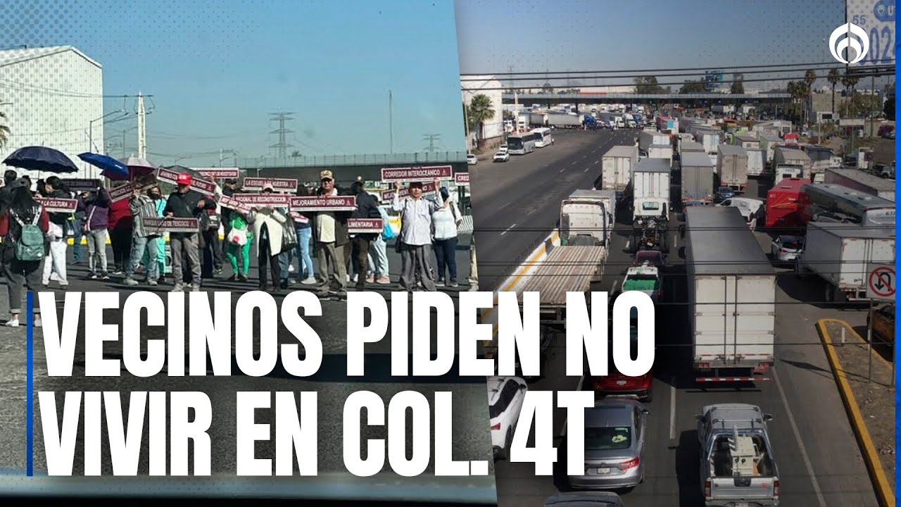 Bloquean la México-Querétaro pidiendo que colonia no lleve nombres de la 4T