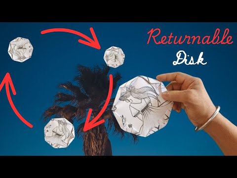 Captain america paper shield that's comes back to hand || Paper returnable disk || Paper boomerang