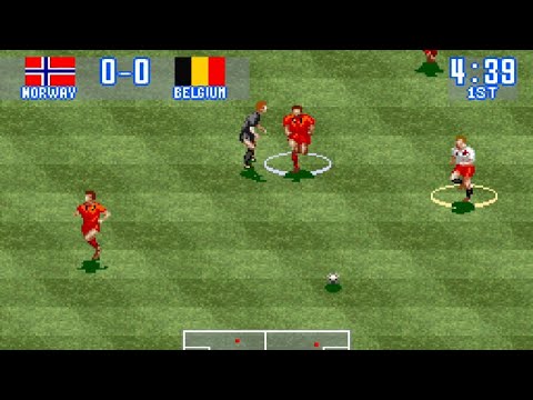 CPU Game: Norway vs. Belgium | International Superstar Soccer (SNES)