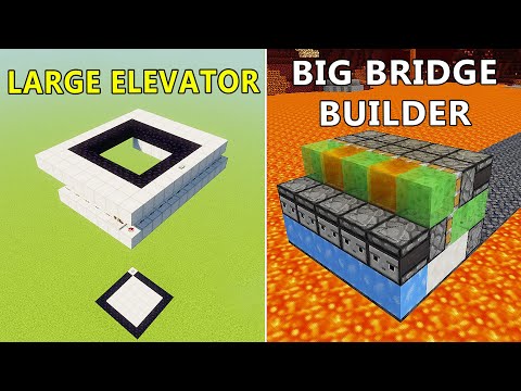 3+ Redstone Build (Large Elevator) in Minecraft!