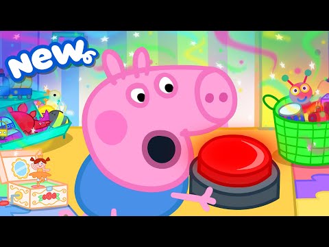 Peppa Pig Tales 🔴 George Finds MYSTERY Red Button?! 😮 BRAND NEW Peppa Pig Episodes