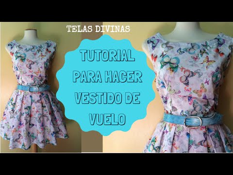 Cómo hacer un vestido con tela estampada