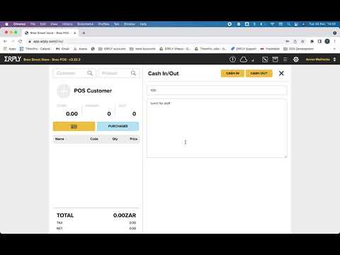 Cash in/out of ERPLY POS (Berlin)