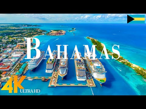 Bahamas 4K drone view • Amazing Aerial View Of Bahamas | Relaxation film with calming music