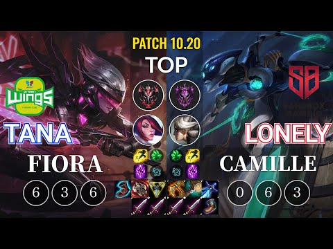JAG TaNa Fiora vs SB Lonely Camille Top - KR Patch 10.20