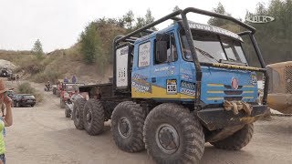 "El presidente Steve Weber en la cuarta ronda del Campeonato Internacional de Trail Truck en Teuchern en el distrito de Burgenland, Sajonia-Anhalt"