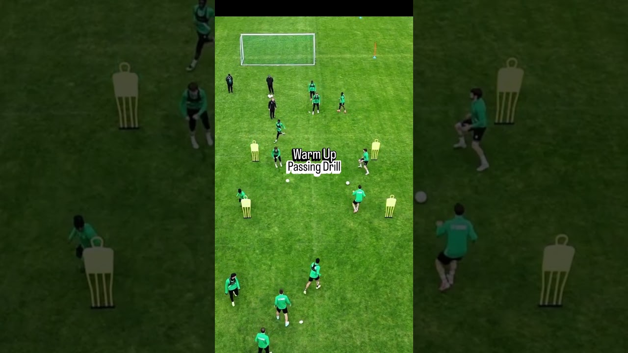 Warm-Up Passing Drill for Football Players