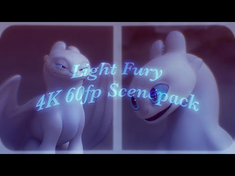 The Light Fury ScenePack (4K 60fp) Remake - [HTTYD]