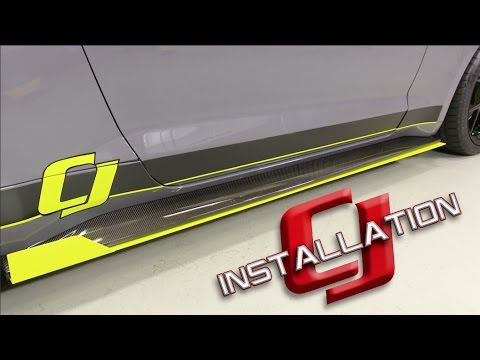 2015-2023 Mustang Anderson Composites Side Skirt/Splitter Carbon Fiber Pair Installation