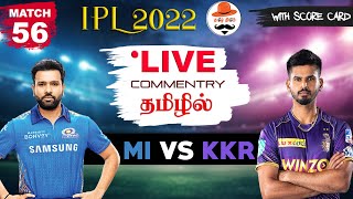 🔴LIVE: MI VS KKR Match 56 | IPL Live Streaming | Live Score | Tamil | THIMIRU