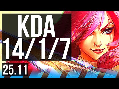 KATARINA vs RENEKTON (MID) | 14/1/7, Legendary | KR Grandmaster | 25.11