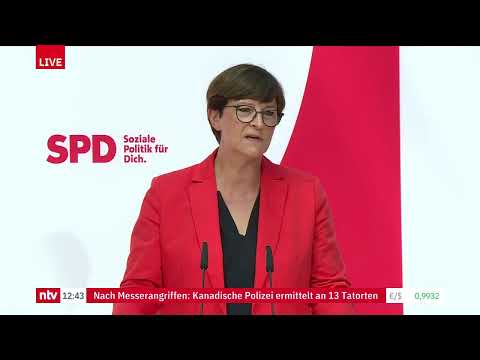 LIVE: SPD-Chefin Saskia Esken äußert sich zum beschlossenen Entlastungspaket