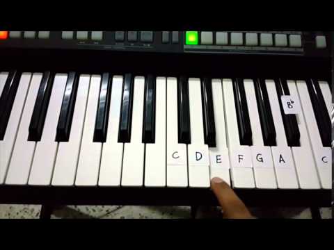 Jehovah Is Your Name (Song 2)  Beginners Tutorial for piano (Right Hand)