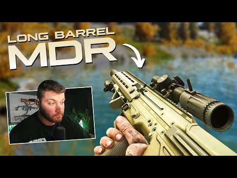 Trying the NEW Long barrel MDR ( New Attachments ) - Escape From Tarkov