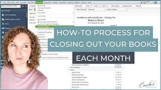How to Process for Closing Out Books Each Month