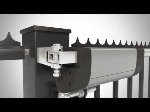 Ferme-portail - pose horizontale pour portail métallique - Samson 2 LOCINOX