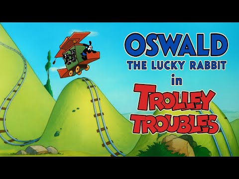 Trolley Troubles (1927) | Oswald the Lucky Rabbit's First Cartoon | Walt Disney Before Mickey