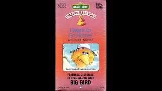 Sesame Street - Start to Read - I Want to Go Home (1987) [VHS]