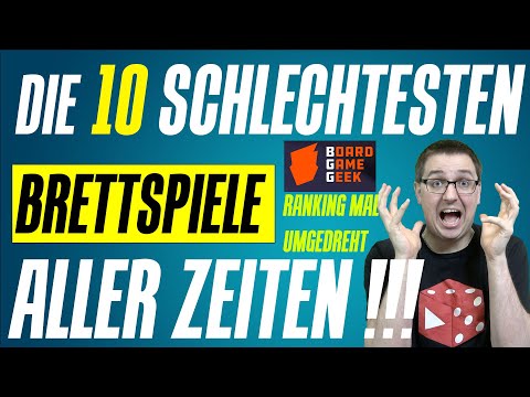 The TOP 10 WORST board games in the world (from 1300 BC to today) - according to BGG
