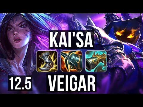 KAI'SA & Thresh vs VEIGAR & Pyke (ADC) | Quadra, Legendary, 500+ games | EUW Master | 12.5