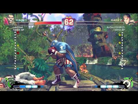 Air [Ryu] vs Cab [Balrog] SSF4 Japanese Online Ranked Matches - TRUE-HD