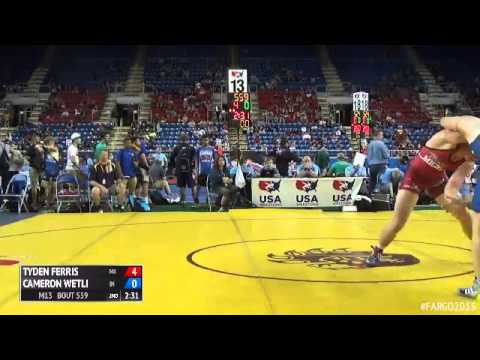 220 Champ. Round 1 - Cameron Wetli (Indiana) vs. Tyden Ferris (Michigan)