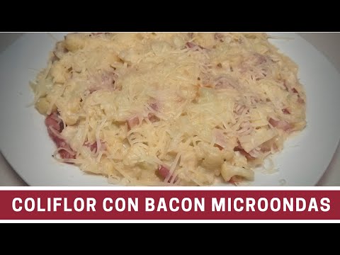 ✅ Como hacer COLIFLOR GRATINADA con BACON en el MICROONDAS #8