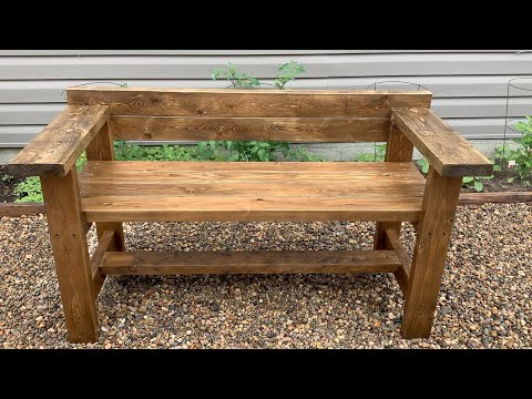 FARMHOUSE OUTDOOR BENCH - Easy DIY Project