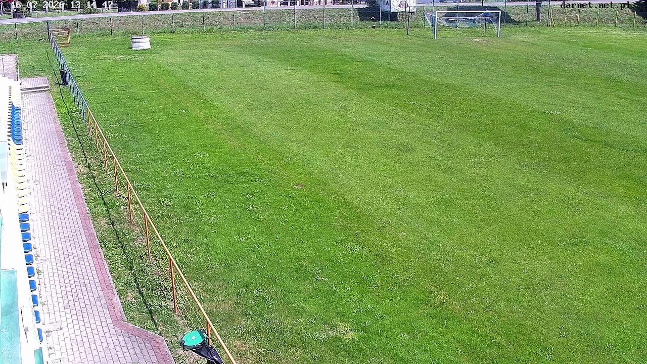 Live webcam view of LKS Victoria Niebocko Football Stadium
